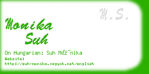 monika suh business card